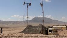 6609479 28.07.2021 In this handout video grab released by the press service of the Central Military District, a military vehicle is seen near the Kharb-Maydon training ground, in Tajikistan. Russian units have completed the relocation of troops at the Kharb-Maydon training ground on the border with Afghanistan. About 1 thousand Russian servicemen will take part in the trilateral tactical exercise of the military contingents of Uzbekistan and Tajikistan, which will be held from August 5 to 10 in the south of Tajikistan. Editorial use only, no archive, no commercial use. Press Service of the Central Military District