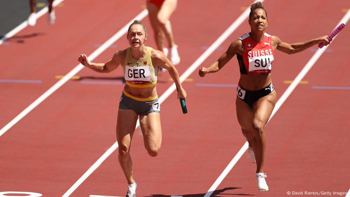 Gina Luckenkemper competing for Team Germany in Tokyo