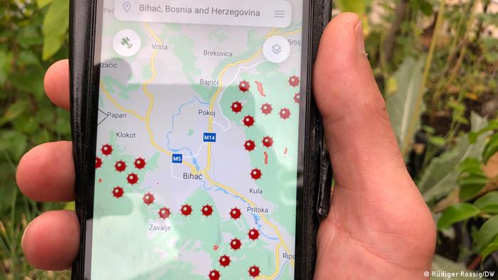 Aplikacija Centra za uklanjanje mina u BiH
