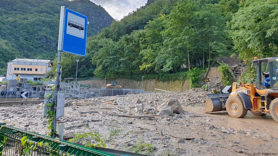 Hochwasser-Alarm in Südtirol und der Lombardei