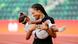 Allyson Felix with her daughter Camryn after the US Olympic Trials in June Allyson Felix with her daughter Camryn after the US Olympic Trials in June
