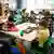 German primary school students COVID wearing masks in the classroom