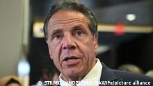 AUGUST 2nd 2021: Governor of New York State Andrew Cuomo sexually harassed multiple women according to a report released by the office of the New York State Attorney General. - JULY 17th 2021: Governor of New York State Andrew Cuomo grilled by Attorney General's lawyers in sexual harassment investigation. - MARCH 4th 2021: Governor of New York State Andrew Cuomo apologizes for pain I have caused but will not resign from office amid multiple claims of sexual harassment and inappropriate conduct by the governor. - File Photo by: zz/NDZ/STAR MAX/IPx 2021 7/26/21 New York State Governor Andrew Cuomo holds a press conference at Yankee Stadium on July 26, 2021 in The Bronx, New York City. The stadium is currently serving as a vaccination site during the worldwide coronavirus pandemic. The governor announced the allocation of $15 million from the New York State budget to promote vaccinations in communities across the state that were hardest-hit by the COVID-19 pandemic. (NYC)