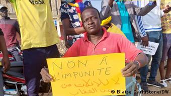 Manifestation de la coalition Wakit Tama à N'Djamena en août 2021