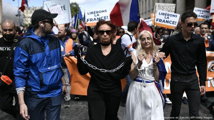 07/08/2021 I Frankreich I Corona-Proteste in Paris
