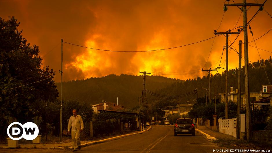 Brände auf griechischer Insel Euböa wüten weiter