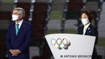 IOC President Thomas Bach and Tokyo 2020 President Seiko Hashimoto