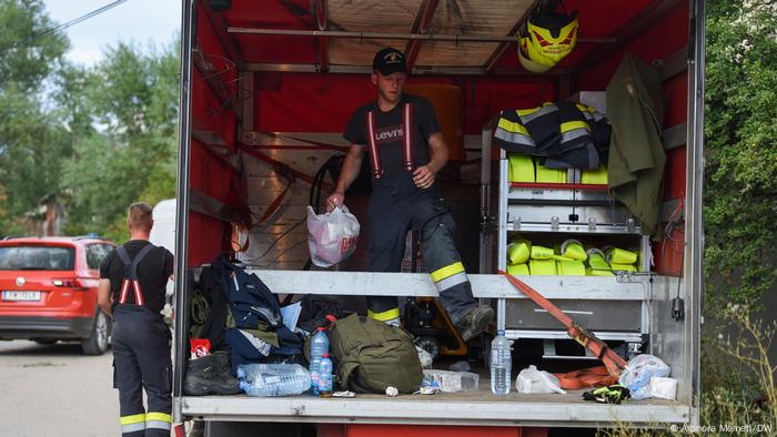 Nordmazedonien Waldbrände- Feuerwehrmänner aus Österreich beim Einsatz