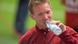 Bayern Munich coach Julian Nagelsmann sips a bottle of water Bayern Munich coach Julian Nagelsmann sips a bottle of water