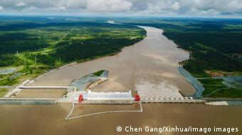 中国资助在柬埔寨建立的Lower Sesan 2水电站。