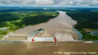 中国资助在柬埔寨建立的Lower Sesan 2水电站。