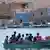 Italien Lampedusa | Ankunft  | Tunesische Migranten 