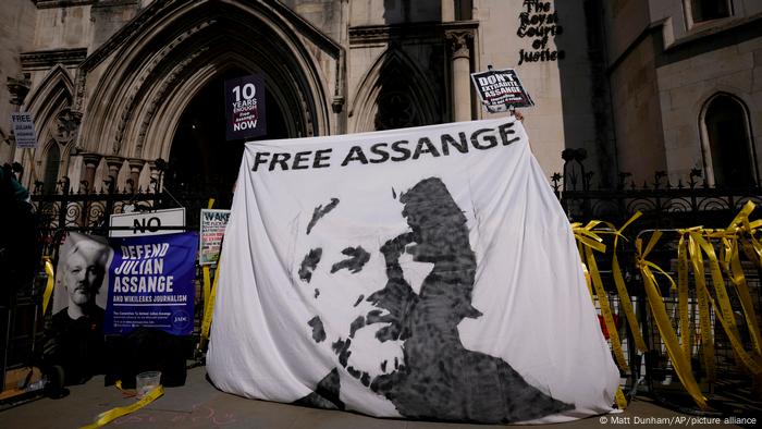 England London | Proteste während Gerichtsanhörung Julian Assange