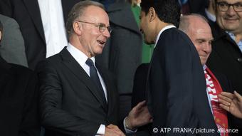 Karl-Heinz Rummenigge and Nasser Al-Khelaifi