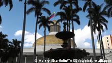 27.02.2019, Venezuela, Caracas: CARACAS, VENEZUELA - FEBRUARY 27, 2019: A view of the Venezuelan National Assembly building in Caracas. Valery Sharifulin/TASS Foto: Valery Sharifulin/TASS/dpa