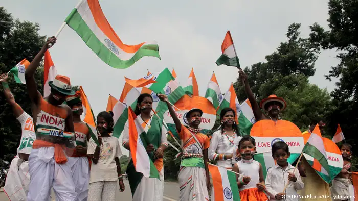 Indien feiert 75. Unabhängigkeitstag 