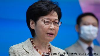Hongkong Carrie Lam PK Sanktionspolitik