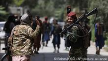 Taliban fighters patrol in the Wazir Akbar Khan neighborhood in the city of Kabul, Afghanistan, Wednesday, Aug. 18, 2021. The Taliban declared an amnesty across Afghanistan and urged women to join their government Tuesday, seeking to convince a wary population that they have changed a day after deadly chaos gripped the main airport as desperate crowds tried to flee the country. (AP Photo/Rahmat Gul)