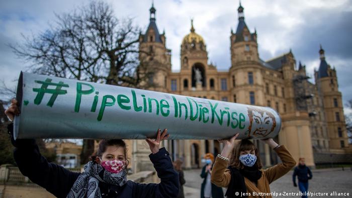 Protesti protiv gradnje gasovoda Nord Stream 2 u Njemačkoj