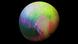 Pluto covered in a variety of colors Pluto covered in a variety of colors