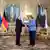 Russian President Vladimir Putin receives German Chancellor Angela Merkel at the Kremlin in Moscow