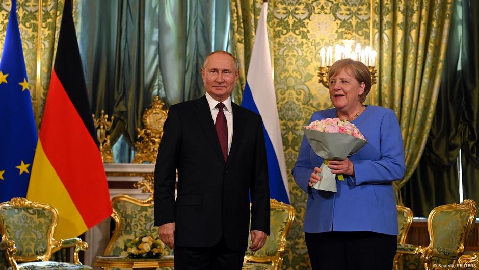 Putin i Merkel u avgustu 2021. u Moskvi