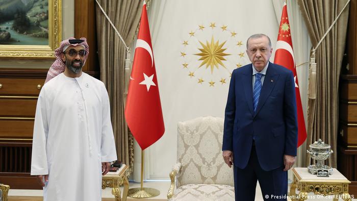 Cumhurbaşkanı Erdoğan Kasım ayında Ankara'da Abu Dabi Veliaht Prensi Muhammed bin Zayed el Nahyan ile görüşmüştü