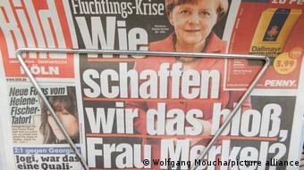 Bild-Zeitung, 12.10.2015: E si do t'ia dalim mbanë, zonja Merkel?