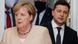 Angela Merkel and Volodymyr Zelenskyy Angela Merkel and Volodymyr Zelenskyy