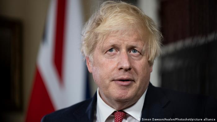 Boris Johnson pictured in August 2021