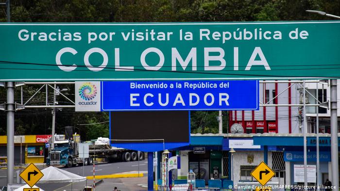 Przejście graniczne między Kolumbią a Ekwadorem