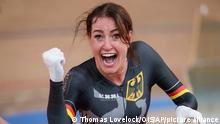 25.08.2021
Germany's Denise Schindler celebrates after winning the Bronze Medal in the Track Cycling Womens C3 3000m Individual Pursuit at the Izu Velodrome at the Tokyo 2020 Paralympic Games in Tokyo, Wednesday Aug. 25, 2021. (Thomas Lovelock for OIS via AP)