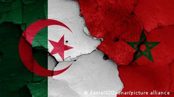 Flaggen | Algerien und Marokko | Symbolbild