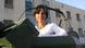 Afghanistan Kabul Irene Anastassopoulou vor griechischen Kaserne Afghanistan Kabul Irene Anastassopoulou vor griechischen Kaserne