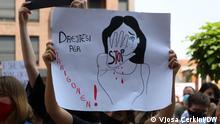 Protest against the murders of women and girls in Kosovo.
Autorin: Vjosa Çerkini
Ort: Ferizaj und Prishtina
Datum: 27.08.2021
