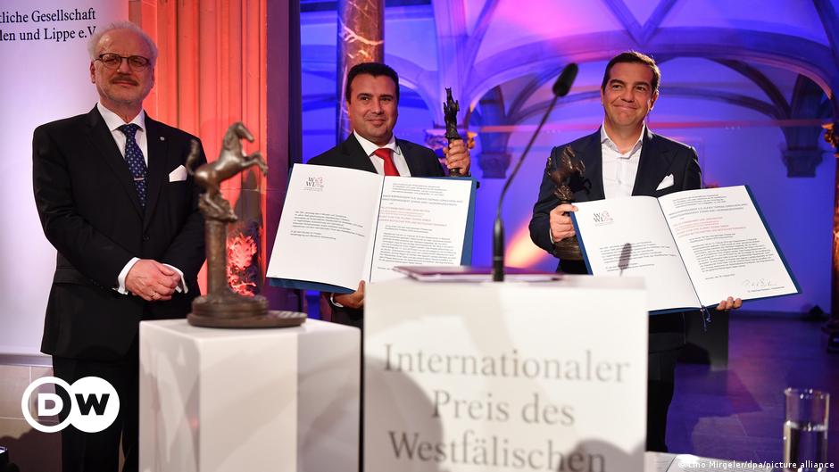 Westfälischer Friedenspreis für Einigung im mazedonischen Namensstreit