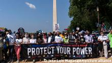 Evocan a Luther King en marchas por el derecho al voto en Estados Unidos