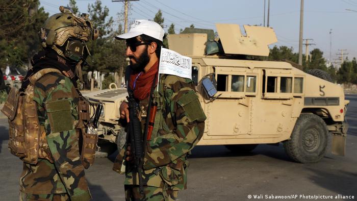 Afghanistan Taliban Checkpiont am Flughafen Kabul