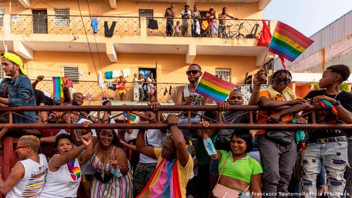 Foto de caravana del orgullo LGBTI en Santo Domingo