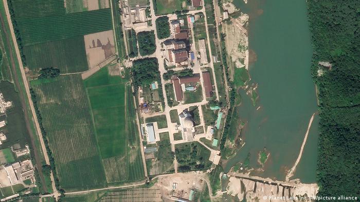 Imagem de satélite da usina nuclear Yongbyon, na Coreia do Norte
