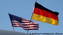 Флаг США и флаг Германии