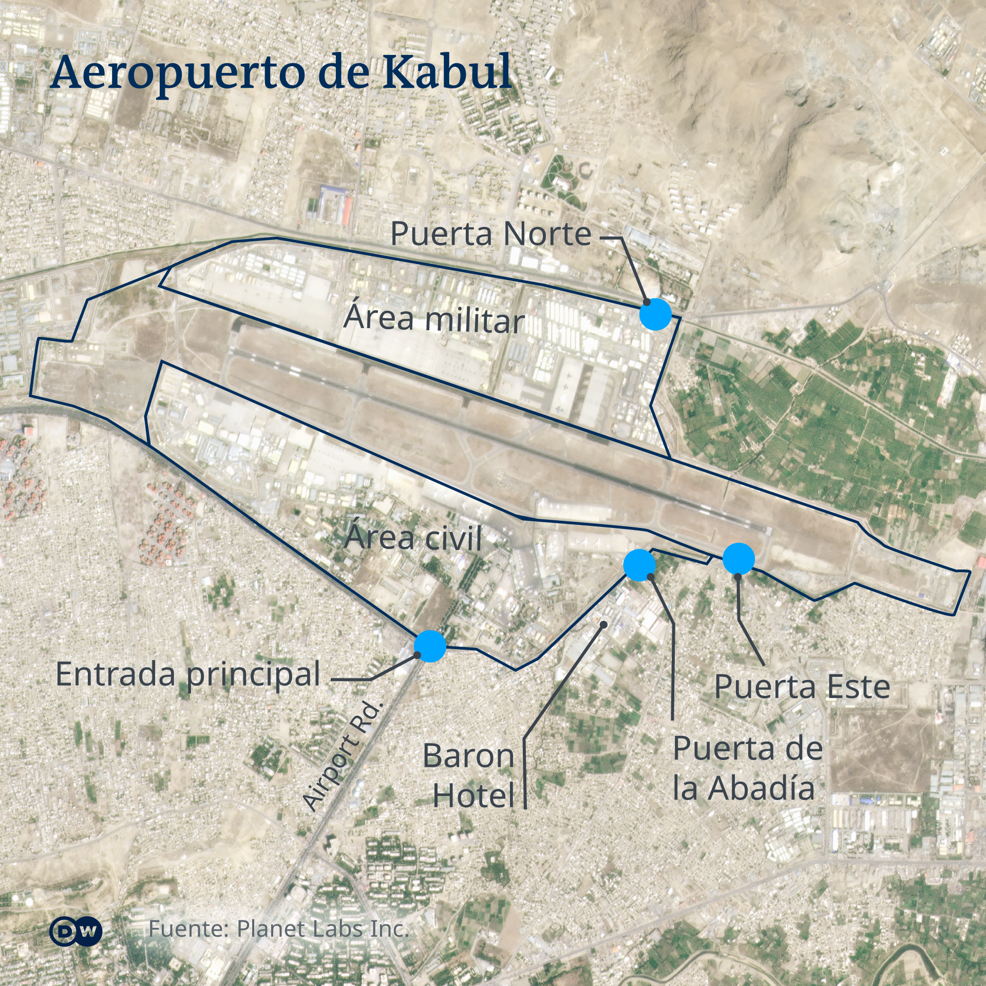 Mapa del Aeropuerto de Kabu