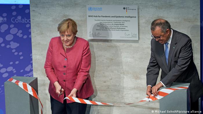 Berlin Kanzlerin Merkel und Ghebreyesus WHO