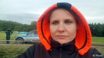 Активистка и врач Паулина Бовник на польско-белорусской границе