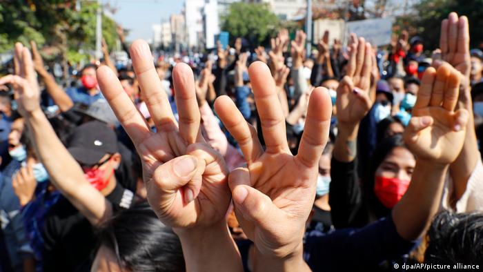 Myanmar Proteste nach dem Militärputsch in Myanmar