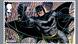 Eine Briefmarke mit heroisch herbei eilendem Batman Eine Briefmarke mit heroisch herbei eilendem Batman