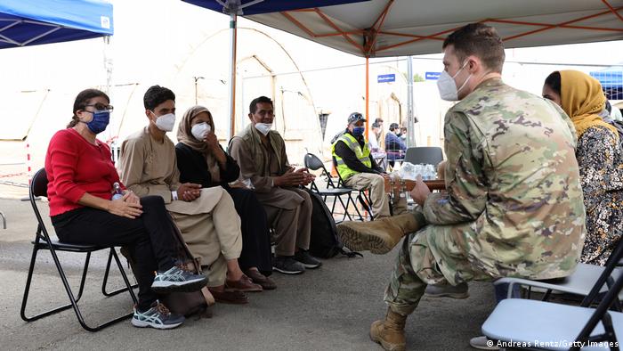 Deuschland | Evakuierte aus Afghanistan auf der U.S. airbase in Ramstein