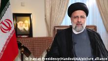TEHRAN, IRAN - SEPTEMBER 05: (----EDITORIAL USE ONLY Äì MANDATORY CREDIT - IRANIAN PRESIDENCY / HANDOUT - NO MARKETING NO ADVERTISING CAMPAIGNS - DISTRIBUTED AS A SERVICE TO CLIENTS----) Iranian President Ebrahim Raisi speaks during an interview on broadcast of the state television in Tehran, Iran on September 05, 2021. Iranian Presidency / Handout / Anadolu Agency
