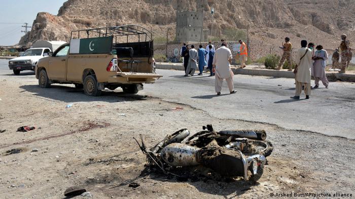 Pakistan l Tatort des Selbstmordattentats an Kontrollpunkt bei Quetta