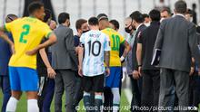 Suspenden juego Brasil-Argentina por infracción a protocolo sanitario